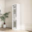 Armoire à vin modulaire 32 po avec conception de ligne simple, l 16,22 po x l 17,44 po x H 35,9 po, panneau de particules et finition foncée, droite +