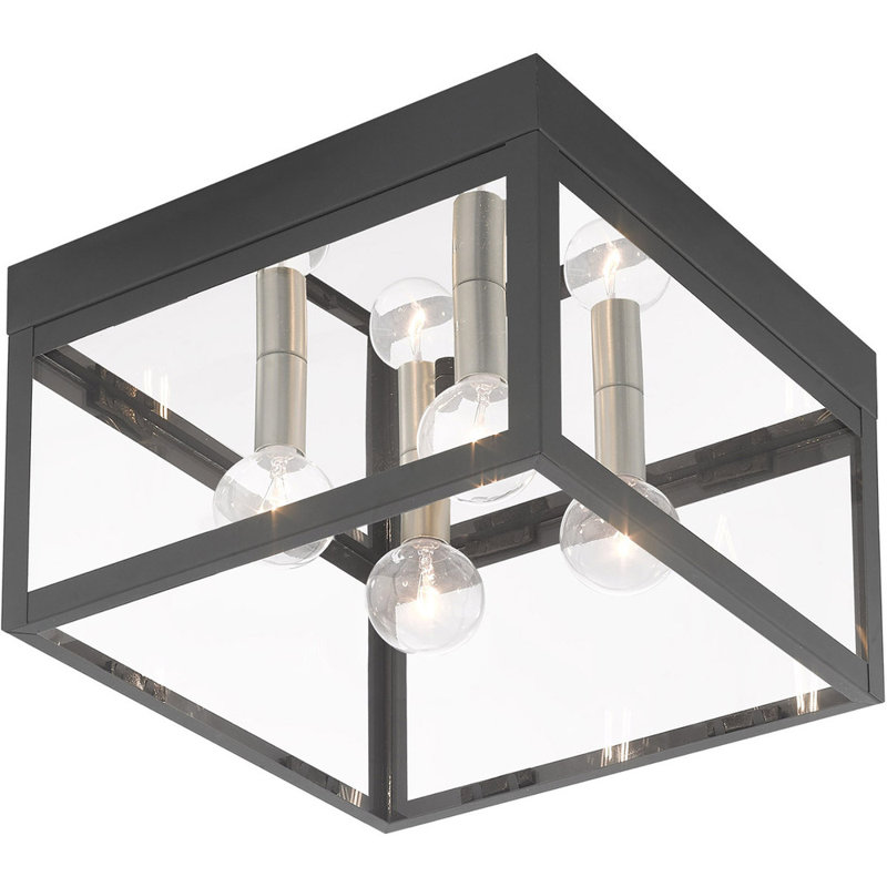Bennefield Flush Mount, Scandinavian Gray