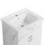 Meuble-lavabo de salle de bain, blanc (sans lavabo en céramique)