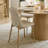 4 - Person Dining Table Sets With 52'' Round Table & 4 Upholstered Fabric Chairs