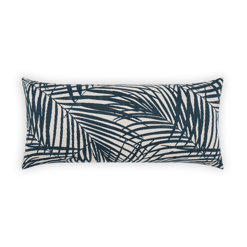 Coussin décoratif d'extérieur Prudy, Bleu, Rectangle H 12 po x l 24 po