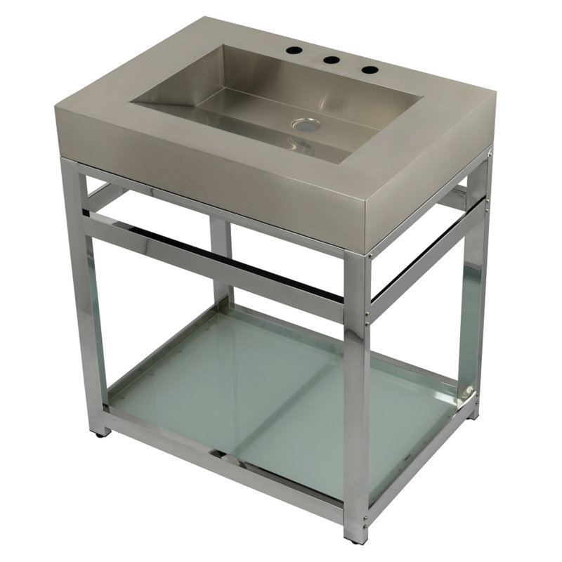 Fauceture 31" Single Bathroom Vanity, Polished Chrome