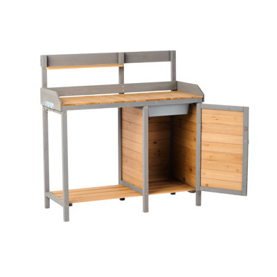 Backyard Workbench - Adds A Touch Of Elegance To Garden Computer Work Desk Enhances Workspace In