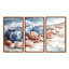 «Floral Beach Pottery» en bleu et blanc II-107181864-107181867