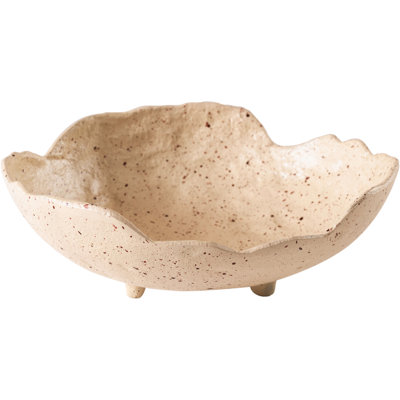 Calyx Beige Aluminum Bowl