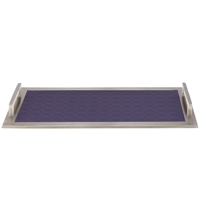 Zennas Stainless Steel Tray, Blue