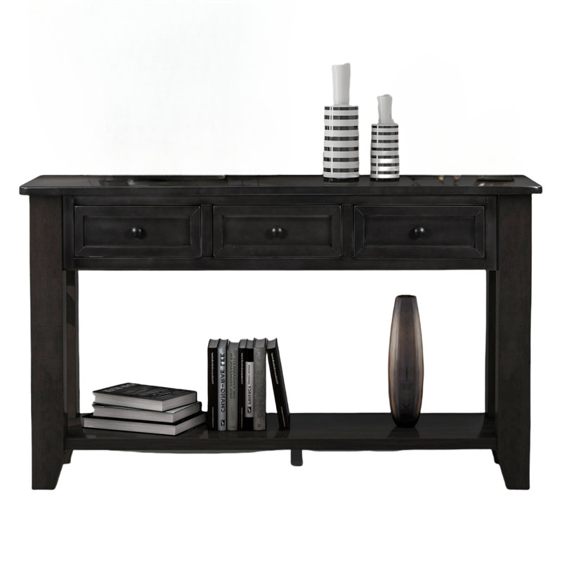 Console 55,1 po Leonna, Noir