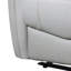 Causeuse inclinable électrique Teren, 63 po, cuir fleur gris, cuphoders-118124204