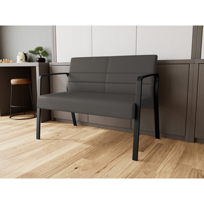 Waterfall Waiting Reception Loveseat Metal Frame
