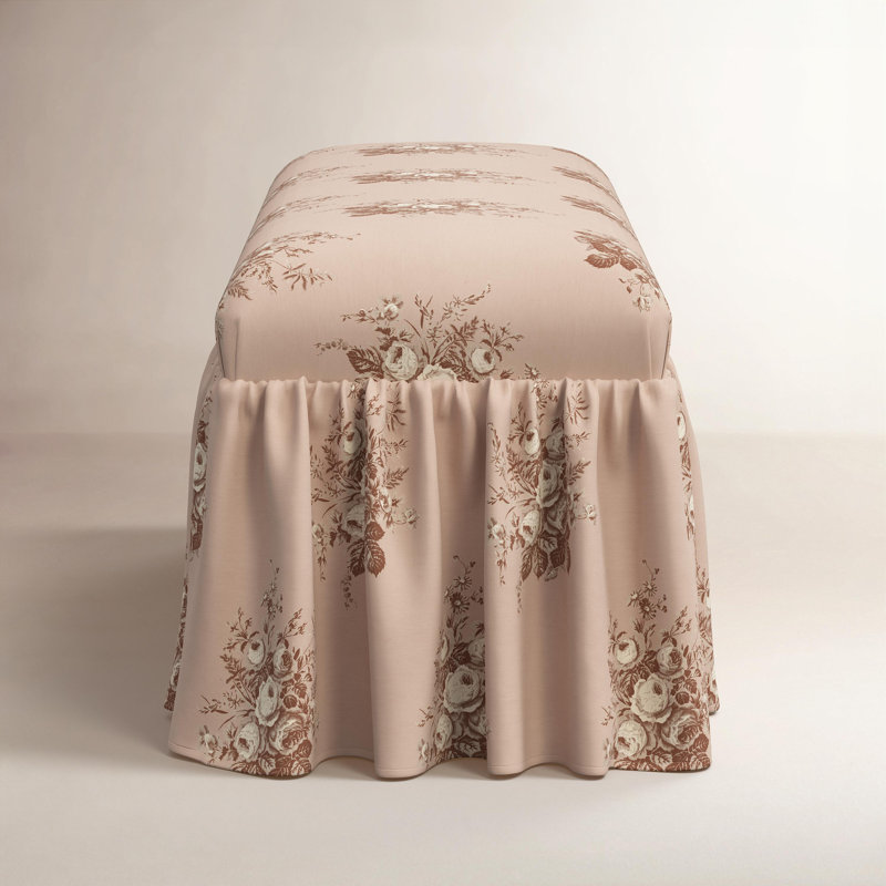 Banc de salle à manger Nia Ruffle, Corsage rosé