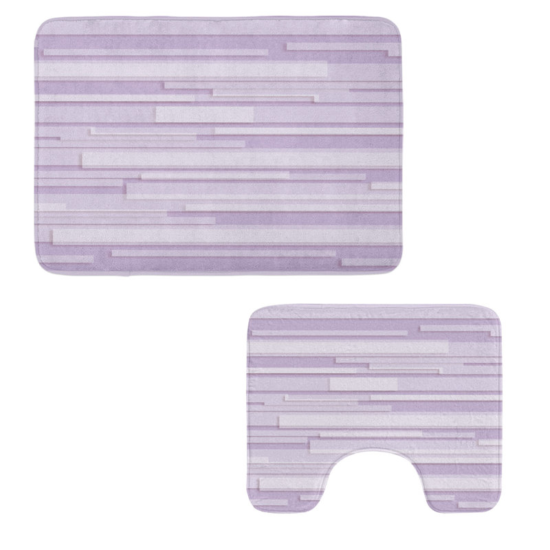  Ensemble 2 pièces de tapis de salle de bain Contemporary