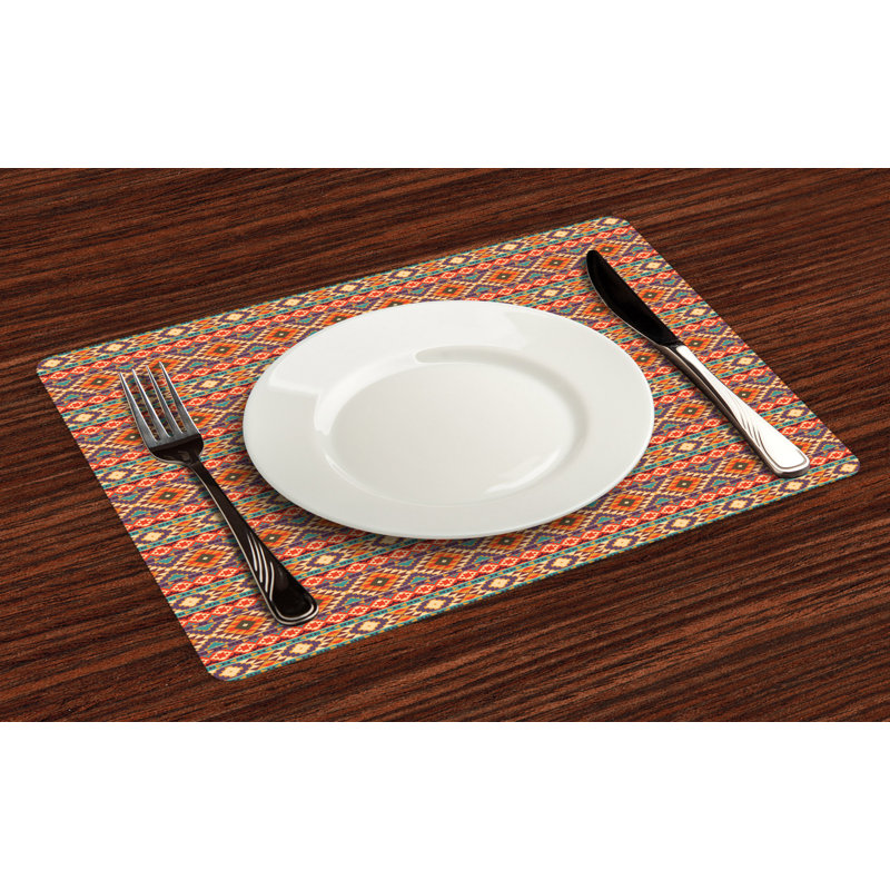 Polyester Abstract Rectangle Placemat