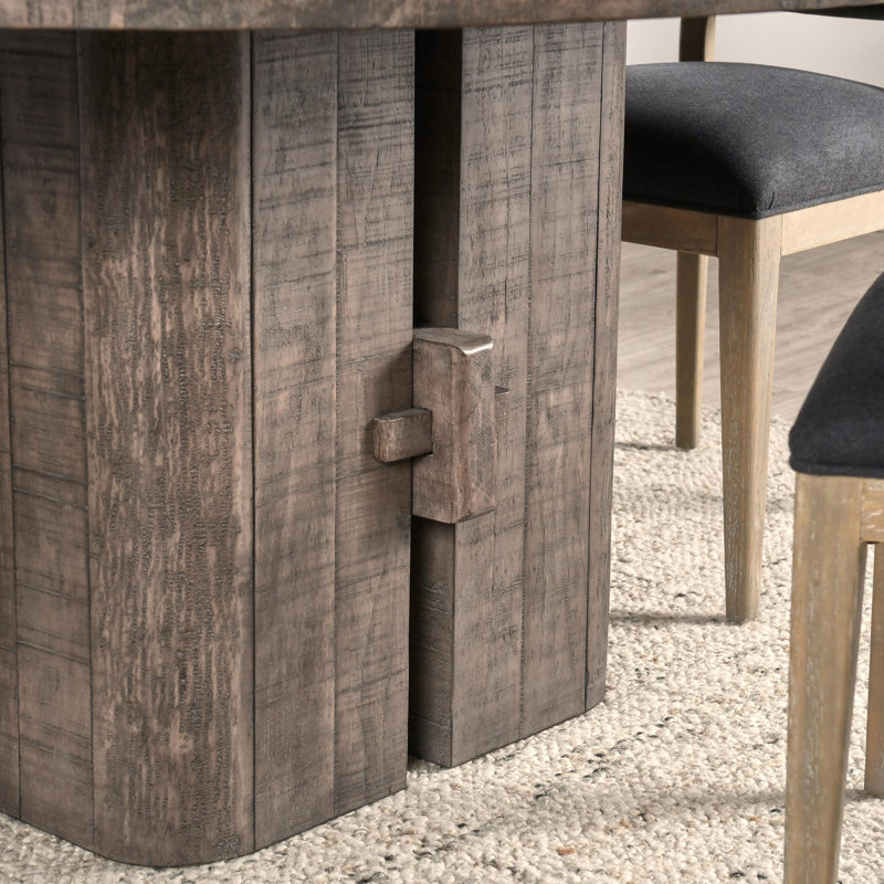 Rosemount 60" Solid Wood Dining Table, Gray