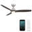 Skylark 3 - Blade Indoor/Outdoor Smart Ceiling Fan with Adjustable CCT 2700K-3000K-4000K-5000K LED Light Kit and Remote Control Included, Works With Alexa and iOS or Android App-528394841-528394842