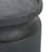 D14x16" Black Wooden Cylinder Side Table