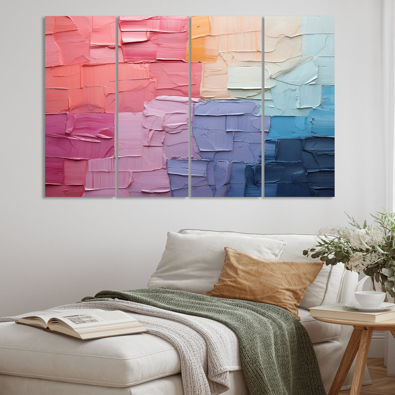 Abstract Patchwork III - Abstract Collages Metal Wall Decor Set