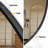 Lunara Oval aluminium alloy black frame bathroom mirror & tempered glass-1164849072