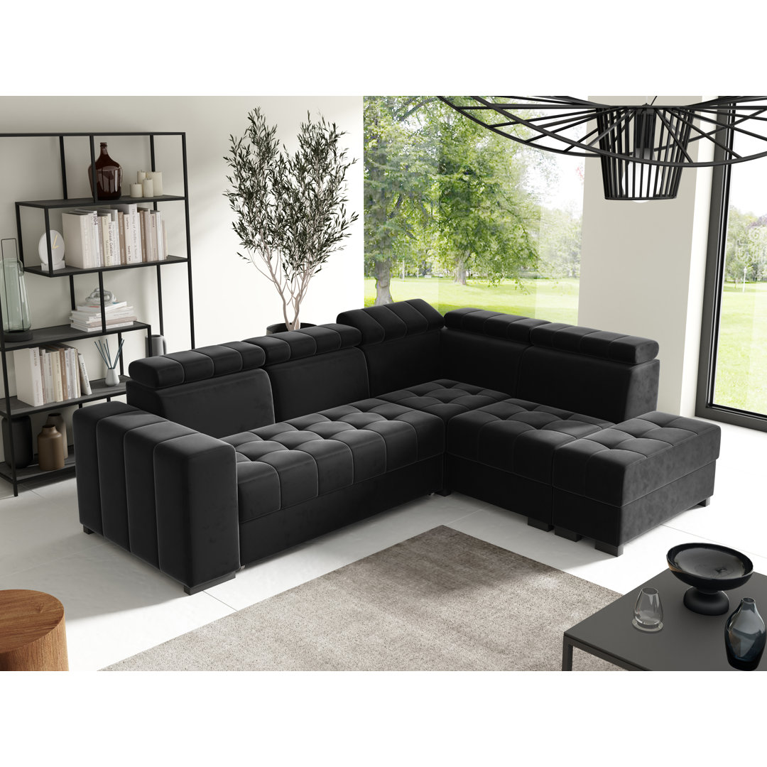 Ecksofa Anjelien mit Bettfunktion