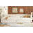 Full Size Upholstered Platform Bed With USB And 2 Drawers