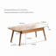 Table basse en bois massif