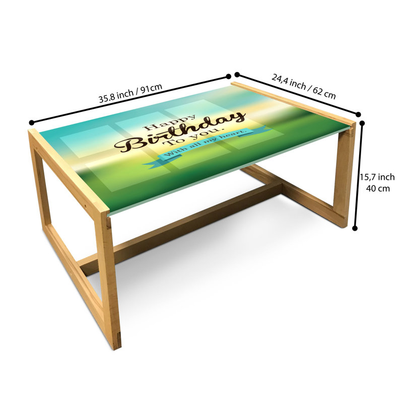 Trestle Coffee Table, 40cm H x 91cm W x 62cm D
