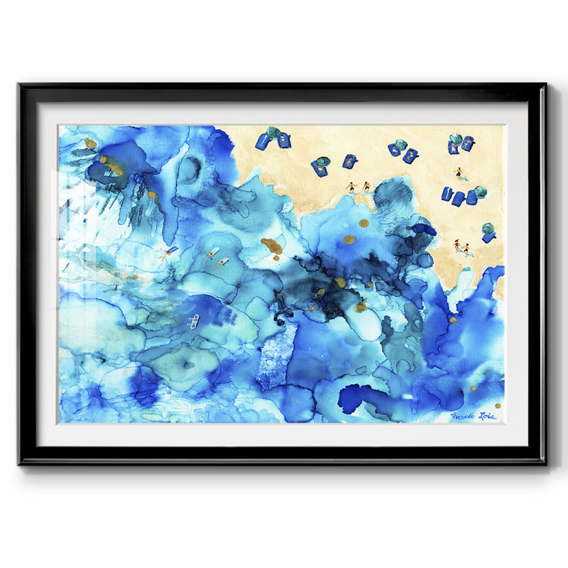 Impression encadrée avec verre Fenlo mat et verre biseauté, Noir, H 15 po x l 21 po x P 1,5 po