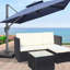 Ensemble de 5 meubles de patio: PE, beige et coussins de table