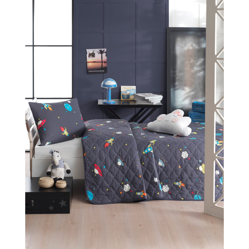 Frye Cotton No Pattern Bedspread, W240 x L225cm