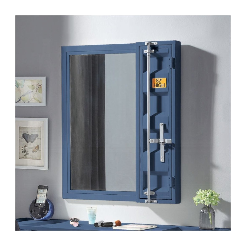 Miroir de salle de bain Cargo, Bleu
