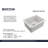 Sotto 24'' L Single Bowl Fireclay Kitchen Sink-95418122