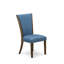 Chaises de cuisine Verona Parson - Ensemble de 2 chaises de salle à manger rembourrées en lin et garniture cloutée-91809477-91826440