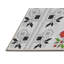 Tapis rouge à motif floral-1653104143