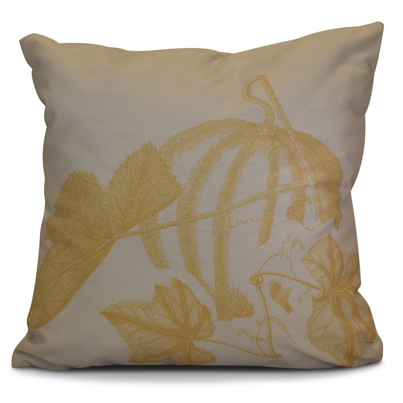 Housse de coussin d'extérieur carré, 16 po x 16 po, Or
