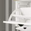 Range-chaussures avec 1 tiroir, 3 tiroirs rabattables, range-chaussures autoportant avec tablette réglable, range-chaussures pour vestibule, vestibule, range-chaussures mince - blanc antique