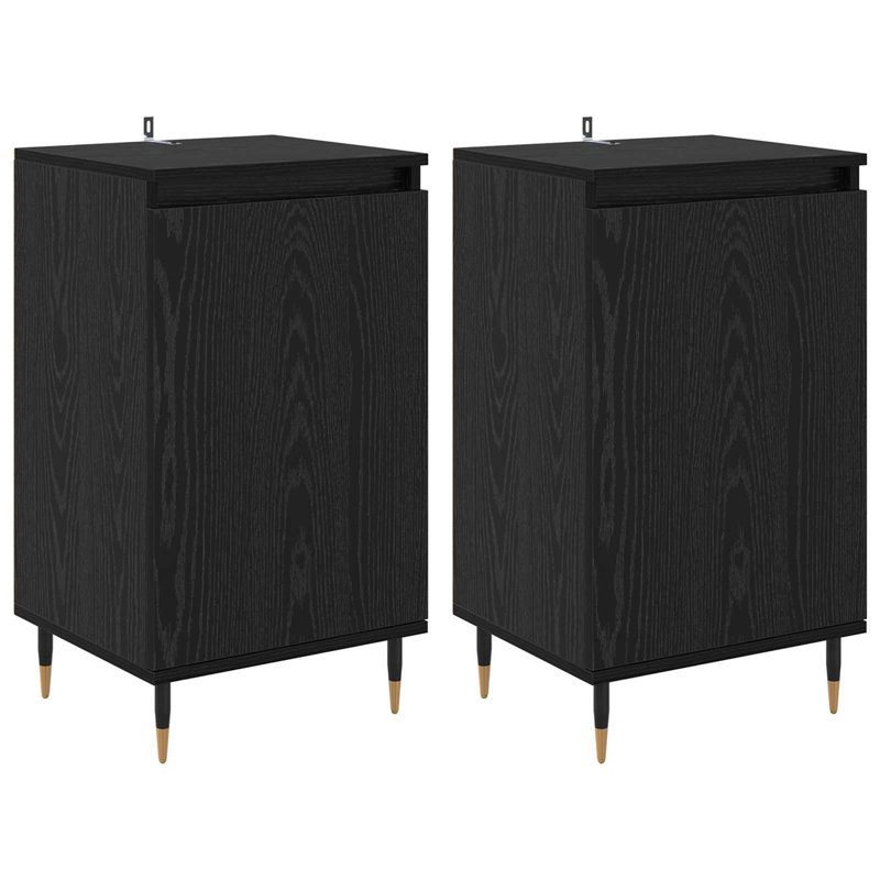 40cm Sideboard, Black Oak