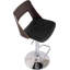 Tabouret de bar pivotant à dossier en bois cintré Bentwood