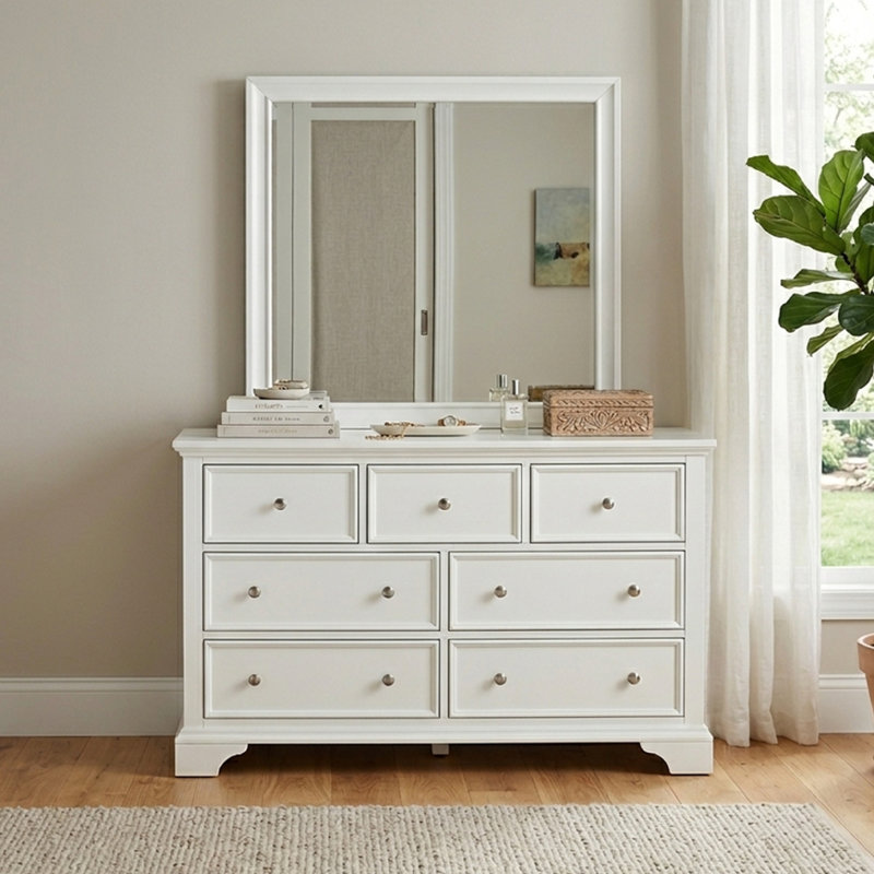 Engineered Wood Flat Wall Mirror