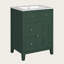Meuble-lavabo moderne 24 po avec lavabo en céramique, 2 tiroirs, porte à fermeture en douceur-565284678