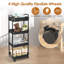 Organisateur de rangement pour chariot roulant utilitaire avec tiroir, roues verrouillables, conception rotative à 360 °-1993315731