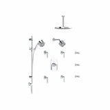 Graceline Thermostatic Complete Shower System with Rough-in Valve