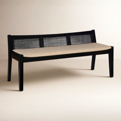 Donner Cane Back Cushioned Bench