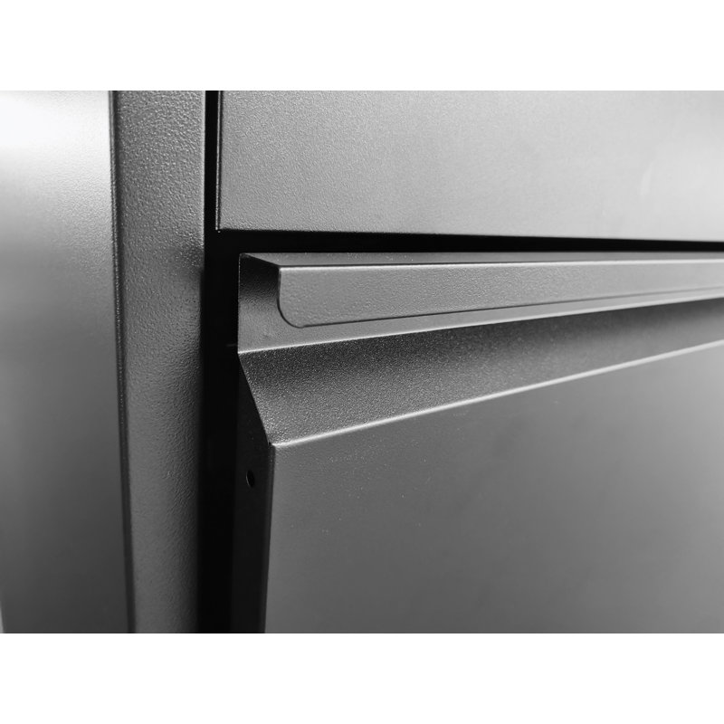Melvene 14.96'' Wide 5 - Drawer Filing Storage Cabinet, Black