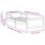 Bed Frame with Headboard Engineered Wood
