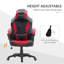 Fauteuil de jeu HOMcom 6 Vibrating Point