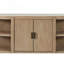 Console courbée à 2 portes avec plateau en marbre