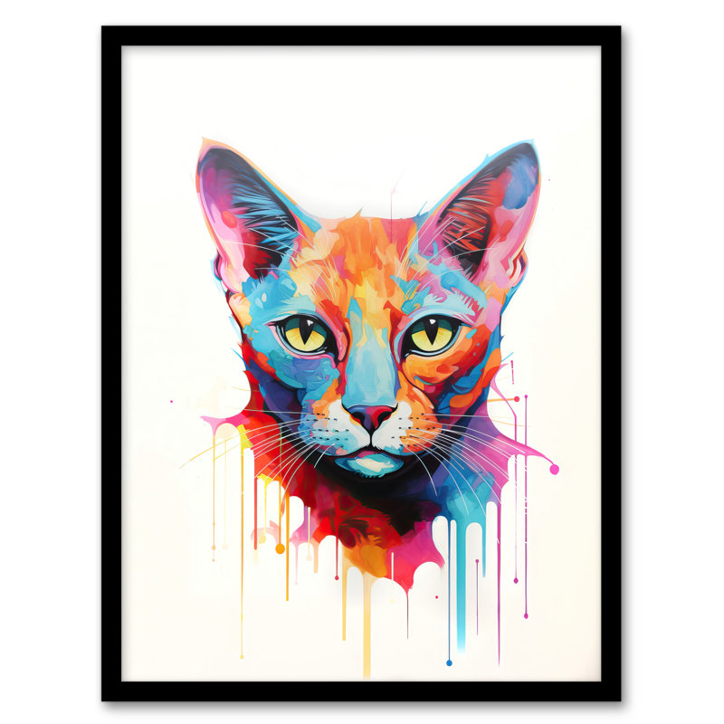 Tonkinese Cat Pastel - Single Picture Frame Print