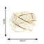 19cm H Acrylic Drum Lamp Shade ( Slip-On ) in Gold
