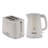 Geepas 1.7L 2200W Cordless Electric Kettle, 900W 2 Slice Bread Toaster Combo Set, Premium Design Cream-93688732