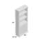 Bibliothèque standard H 73 "x l 30" Margrett