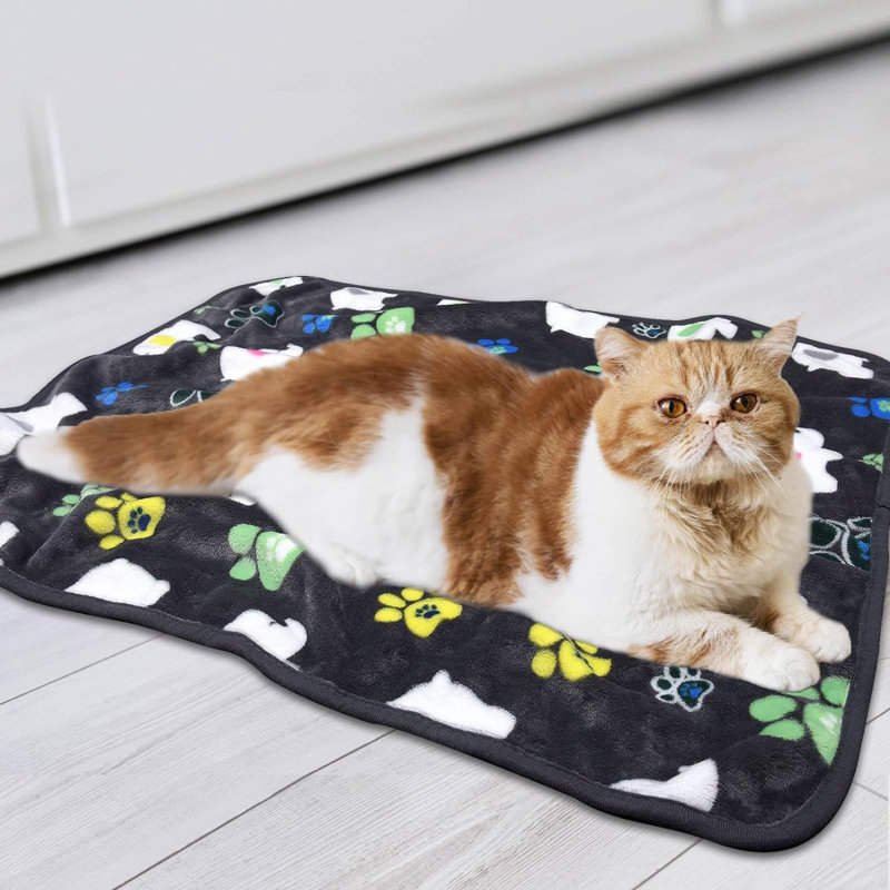 Couverture pour animaux, Gris/brun/jaune, L 31 po x L 41 po